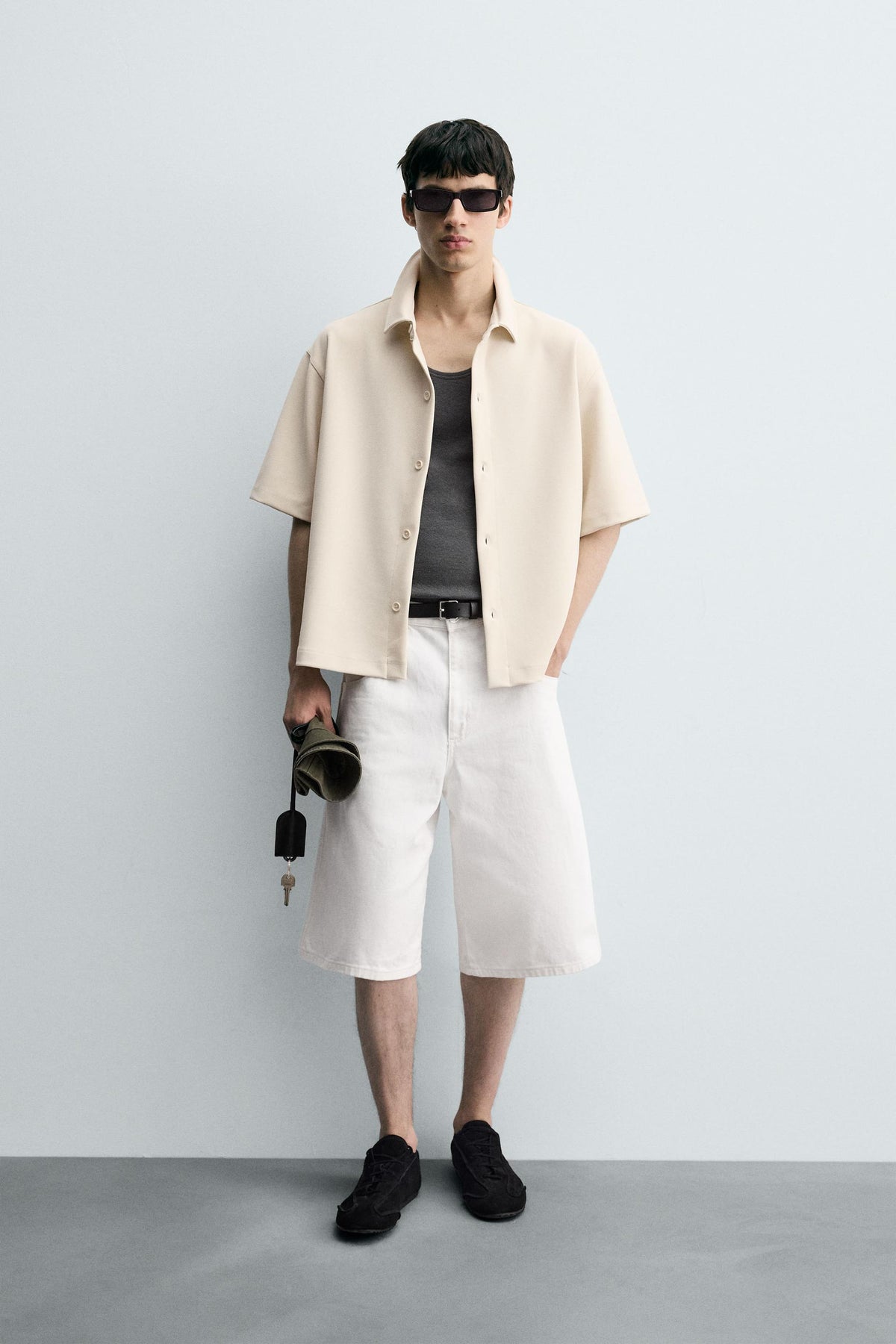 Hemd mit Interlock-Muster