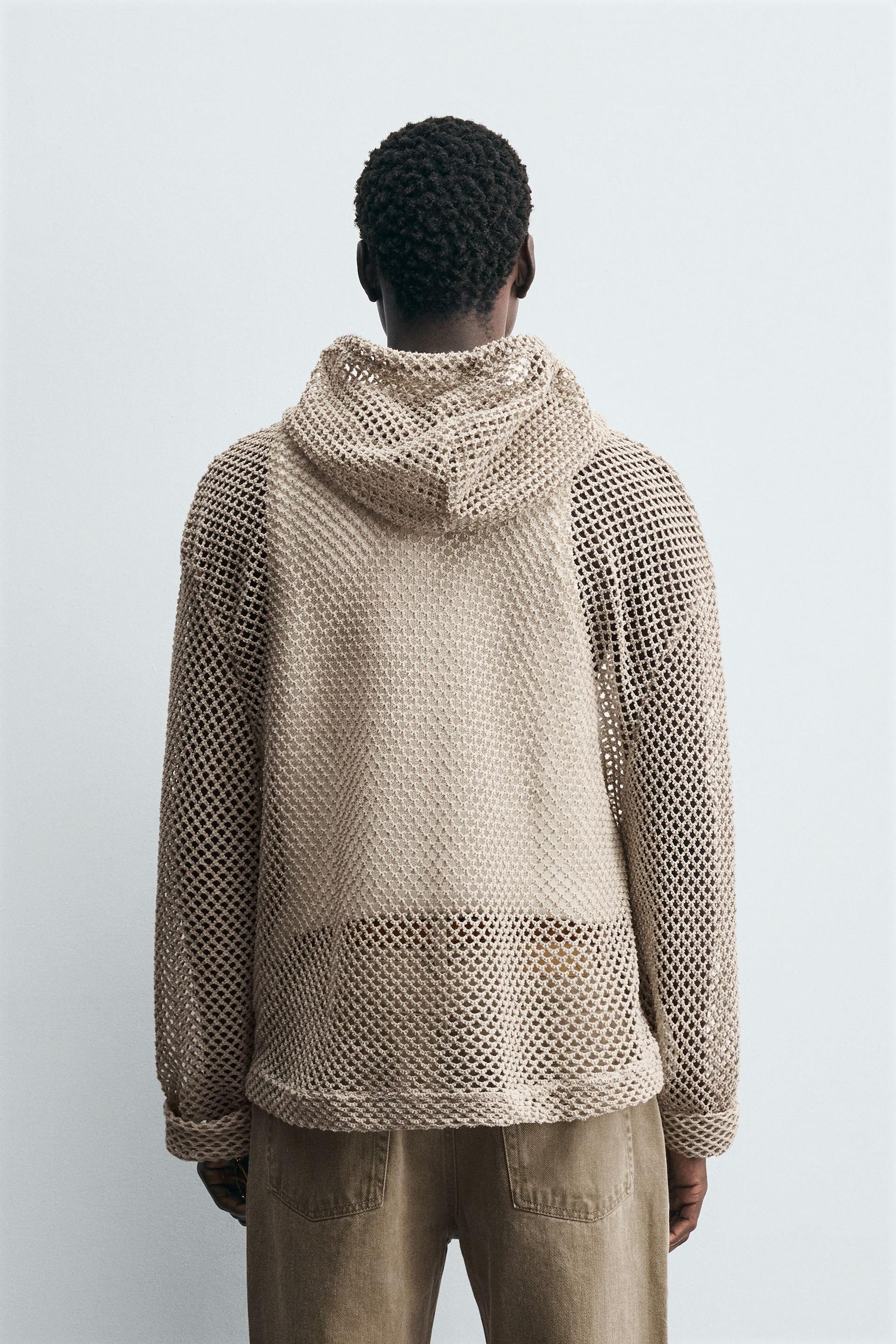 CROCHET TEXTURED SWEATSHIRT - Image 3