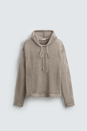 CROCHET TEXTURED SWEATSHIRT - Image 7