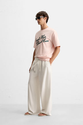 EMBROIDERED SLOGAN T-SHIRT - Image 4