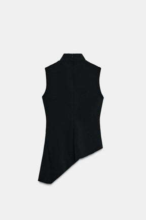 Peplum sleeveless top