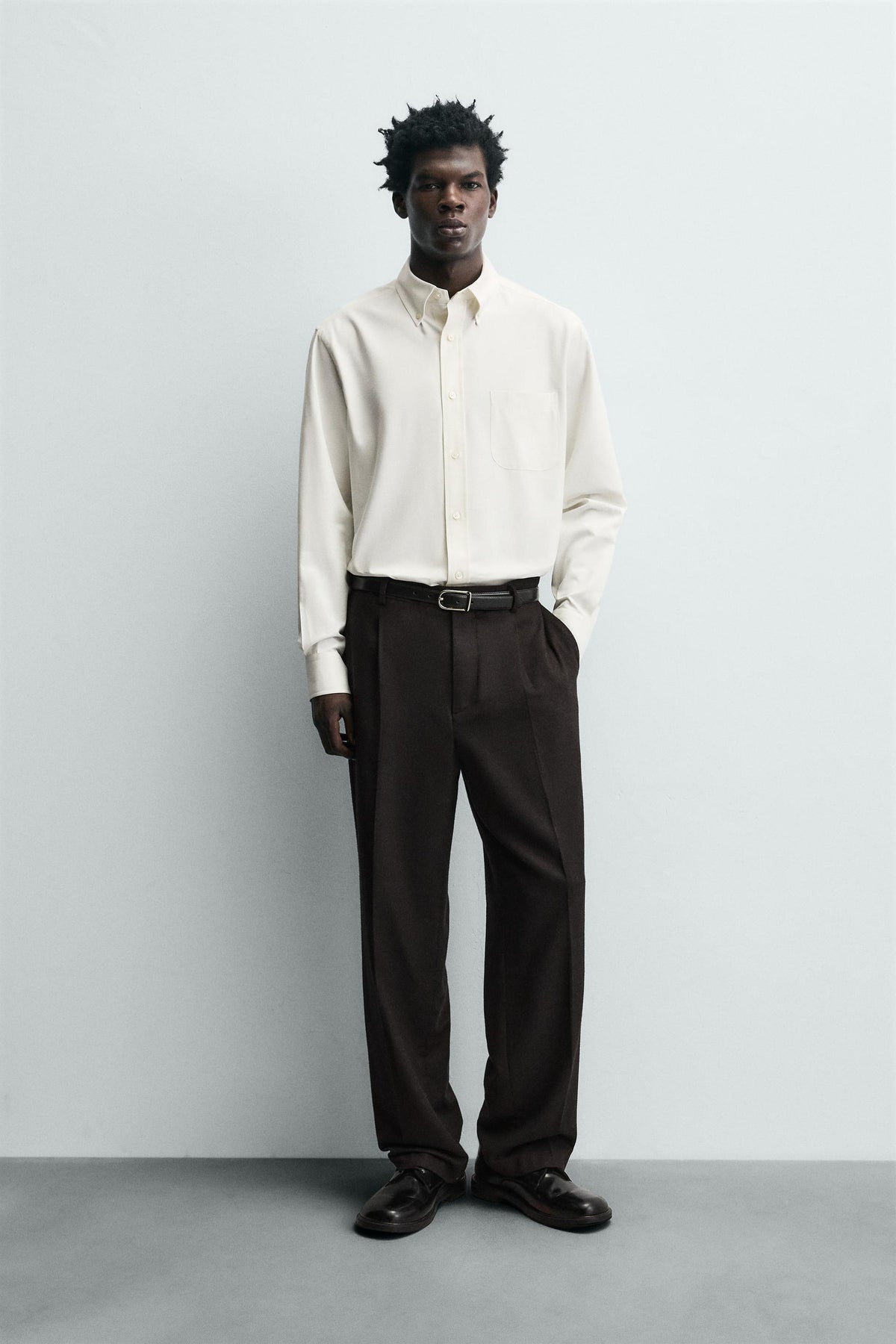 LIMITED EDITION REGULAR FIT TEXTURED SHIRT - Image 1