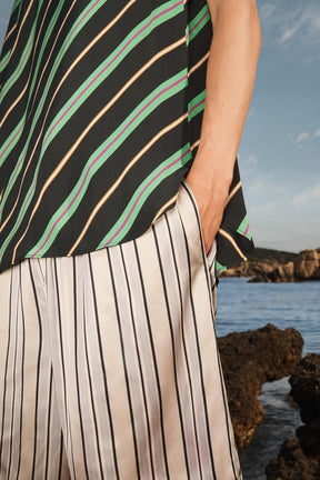 STRIPED RELAXED FIT BERMUDA SHORTS LIMITED EDITION - Image 2