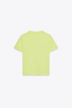 T-Shirt mit gewaschenem Slogan
