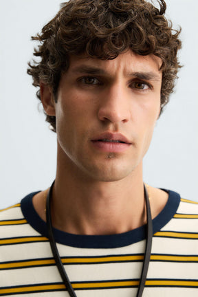 JACQUARD STRIPED T-SHIRT - Image 5