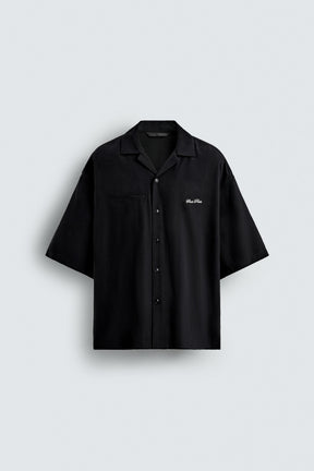 EMBROIDERED TEXT FLOWING SHIRT - Image 7