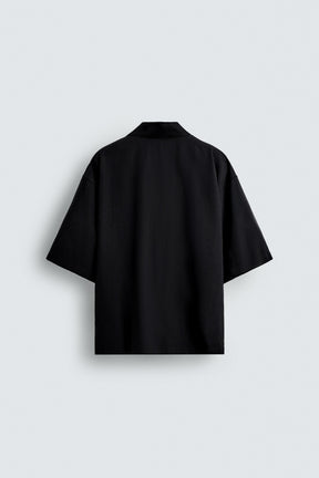 EMBROIDERED TEXT FLOWING SHIRT - Image 7