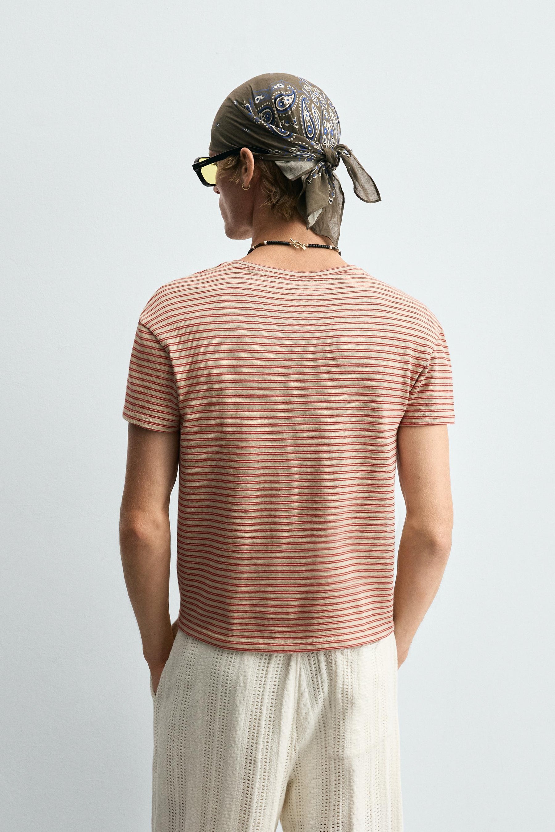 STRIPED JACQUARD T-SHIRT - Image 3