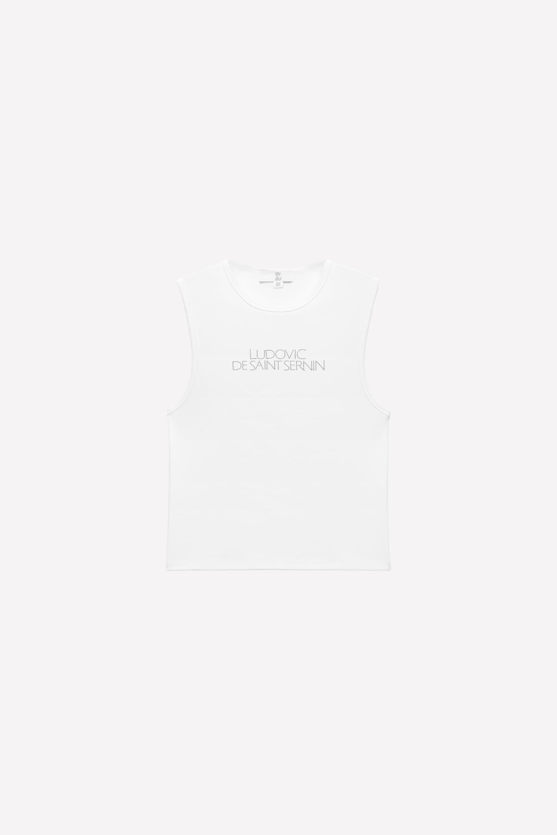 Rhinestone Logo Tank Top
