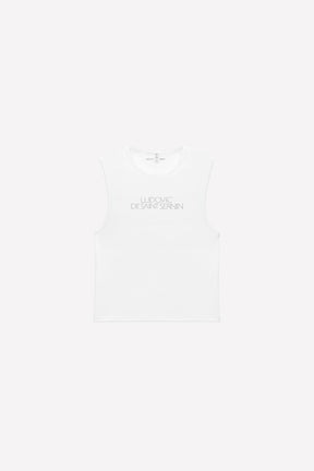 Rhinestone Logo Tank Top