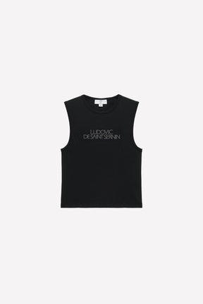 RHINESTONE LOGO TANK TOP LUDOVIC DE SAINT SERNIN x - Image 1
