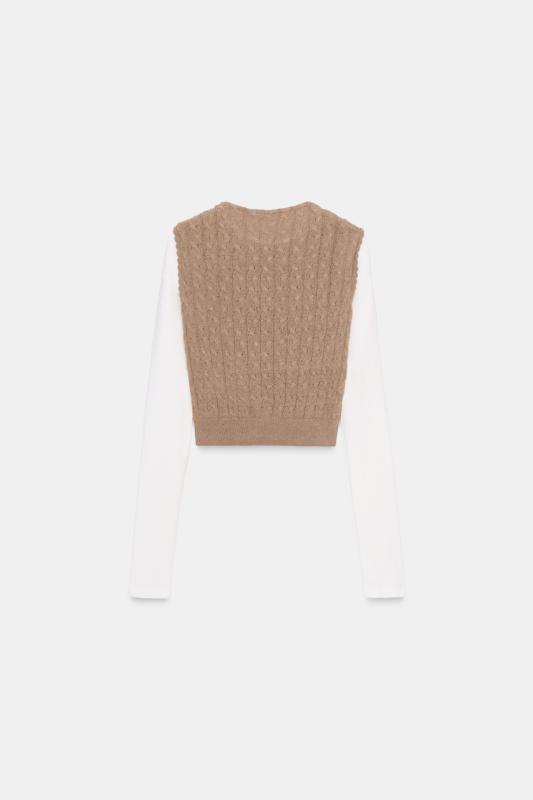 CONTRAST WAISTCOAT SHIRT