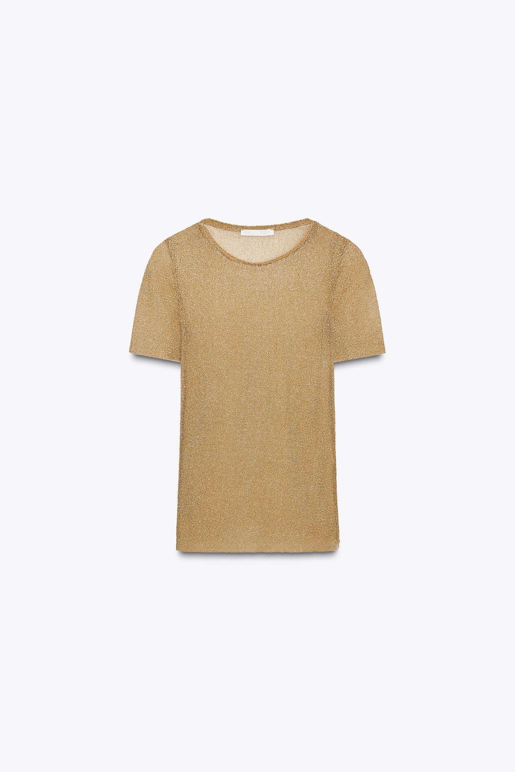 METALLIC SHORT SLEEVE SHIRT