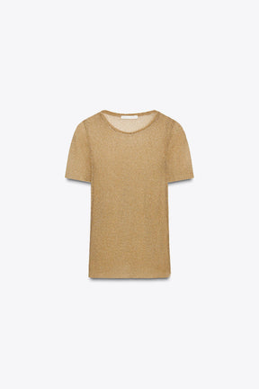 METALLIC SHORT SLEEVE SHIRT
