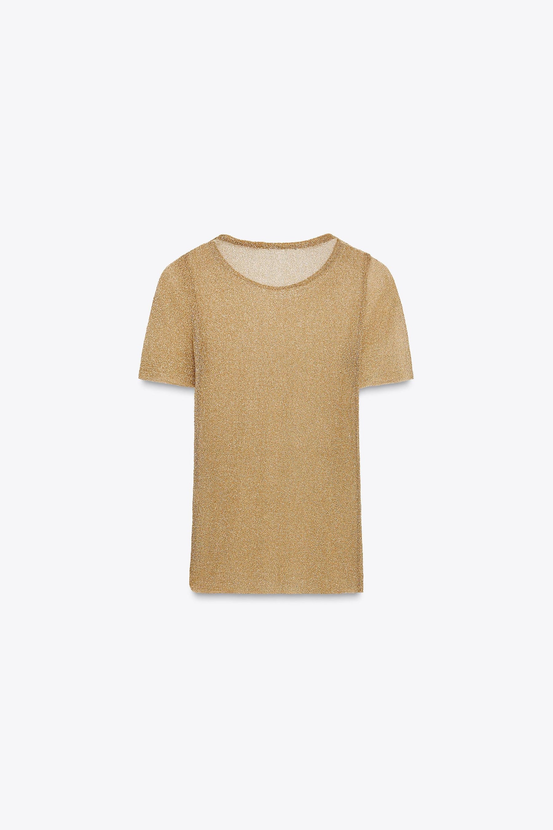 METALLIC SHORT SLEEVE SHIRT