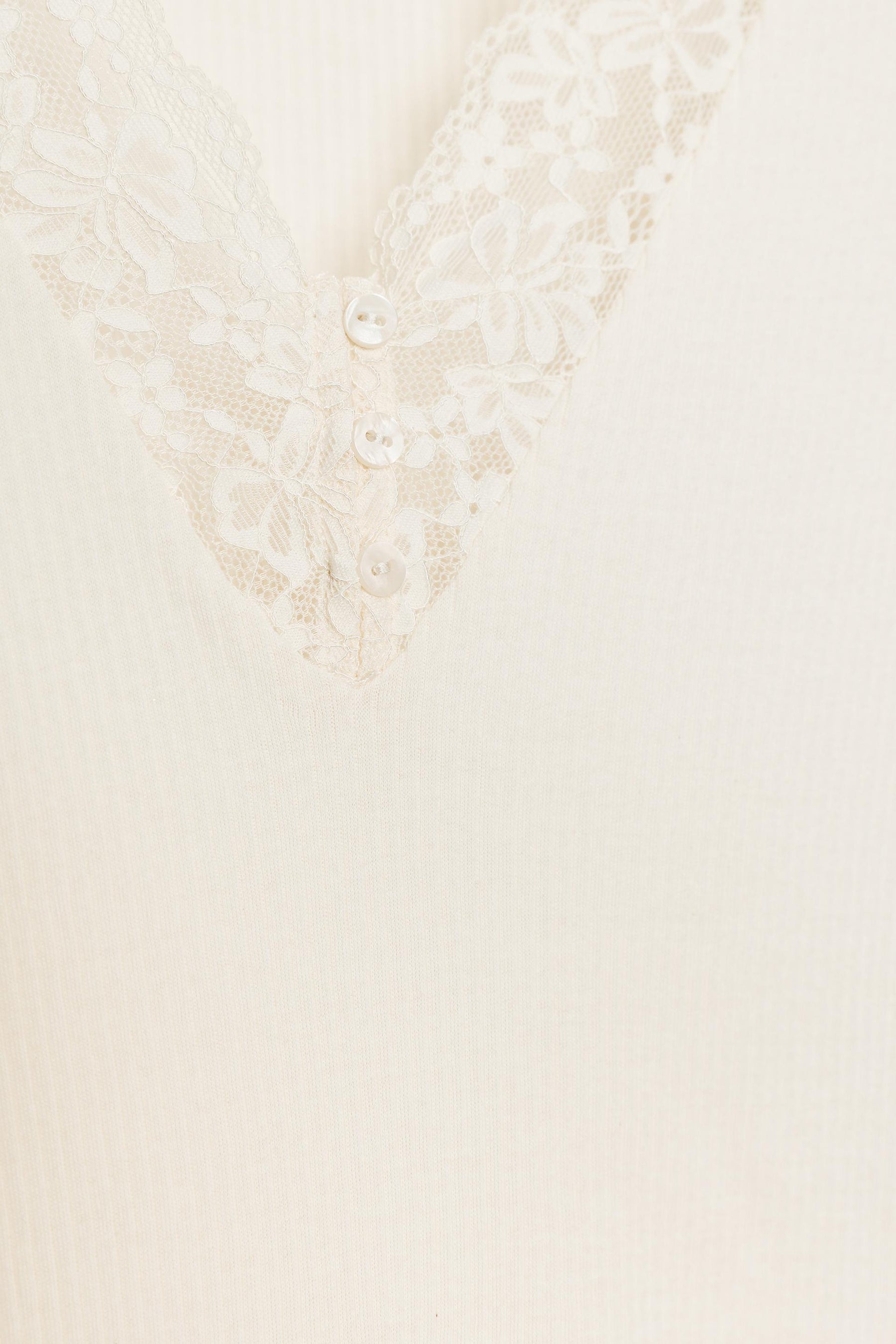 Ribbed Lace T-Shirt