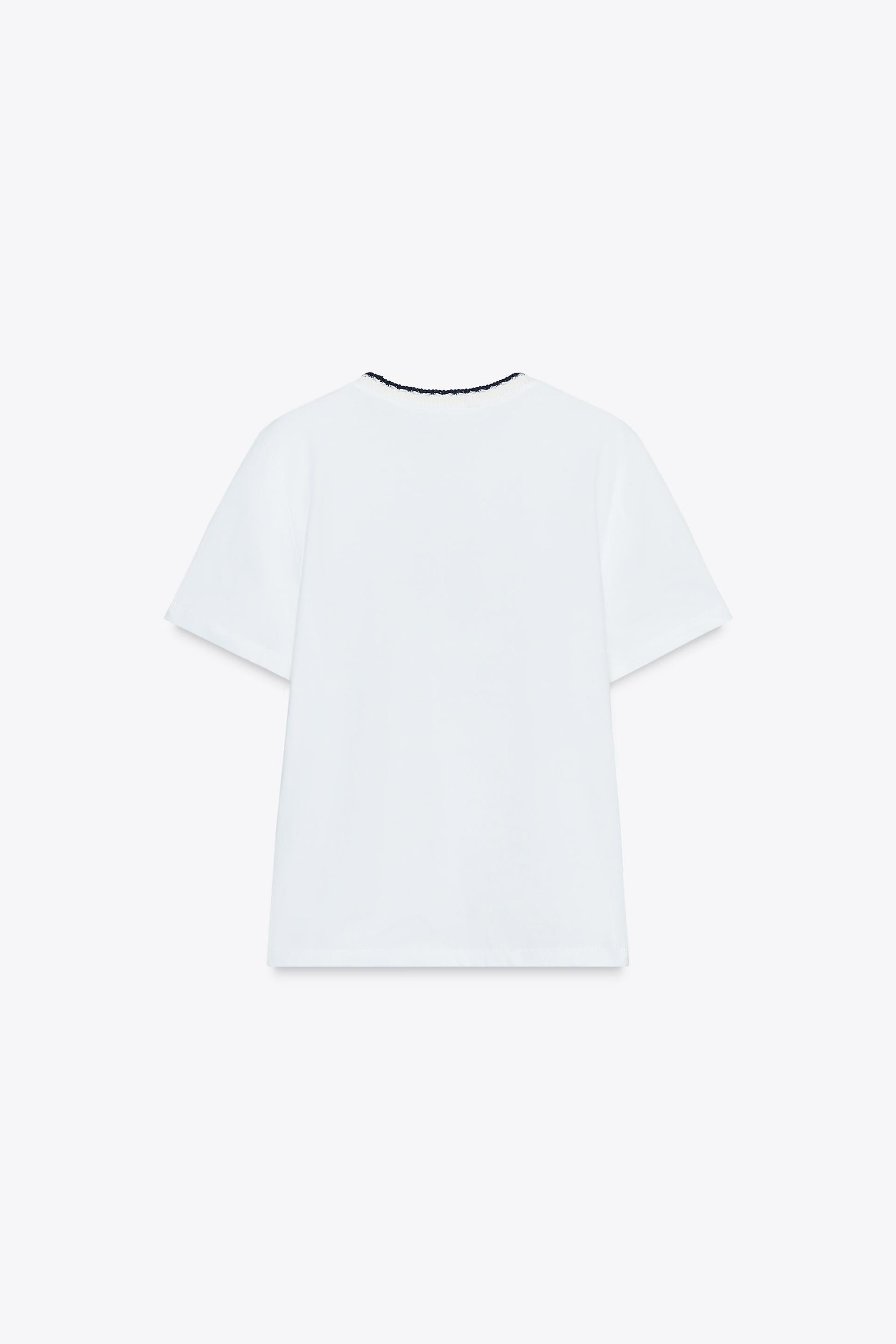 CHUNKY KNIT SLOGAN T-SHIRT