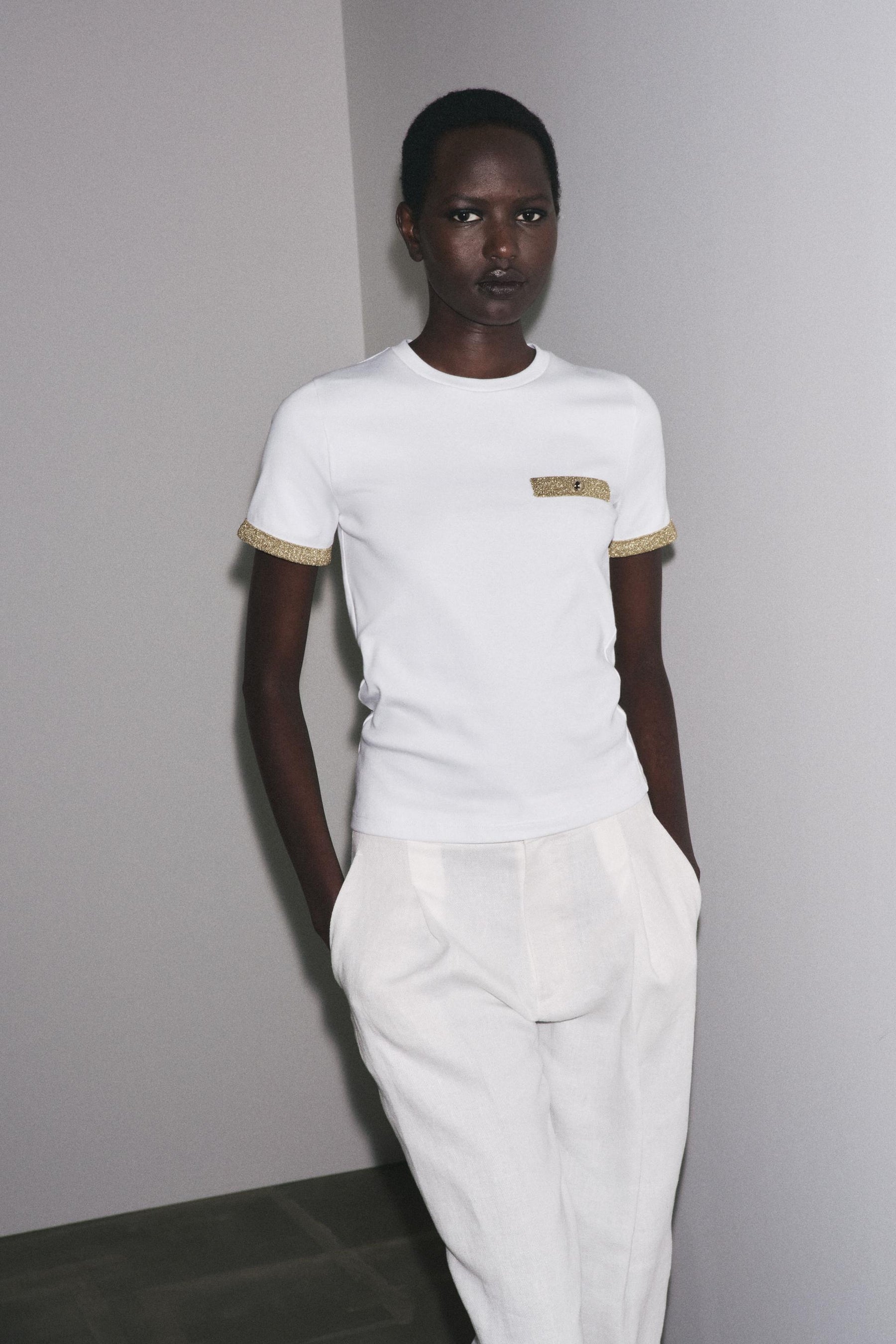 METALLIC THREAD SHIRT