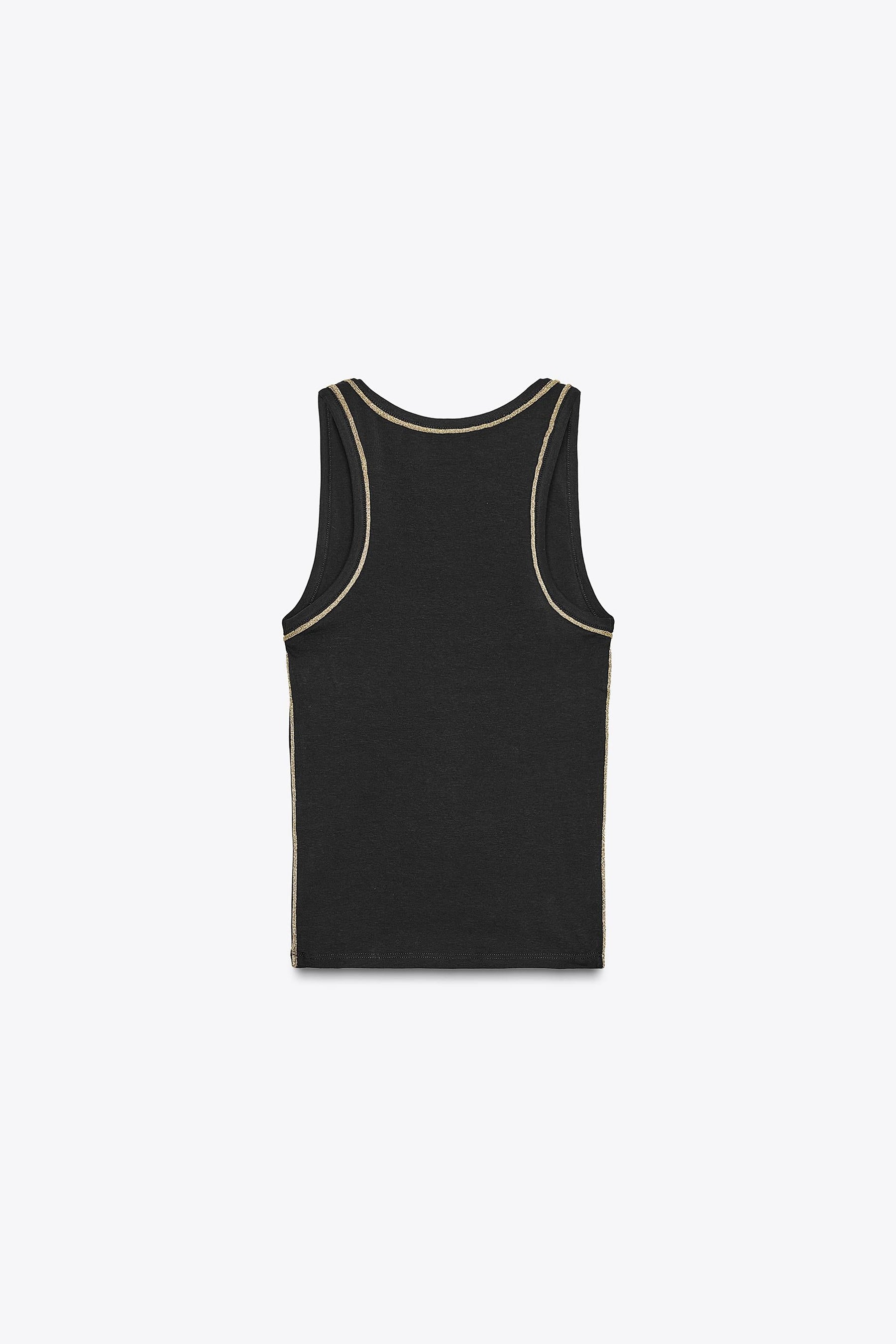 Metallic Trim Top