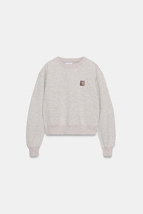 Sweatshirt with label detail