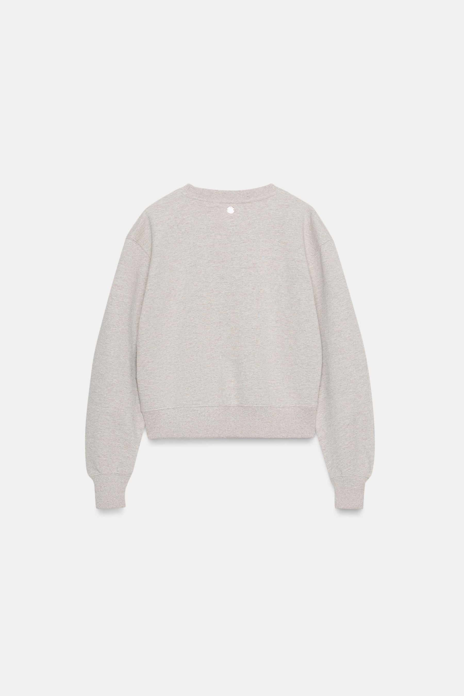 Sweatshirt with label detail