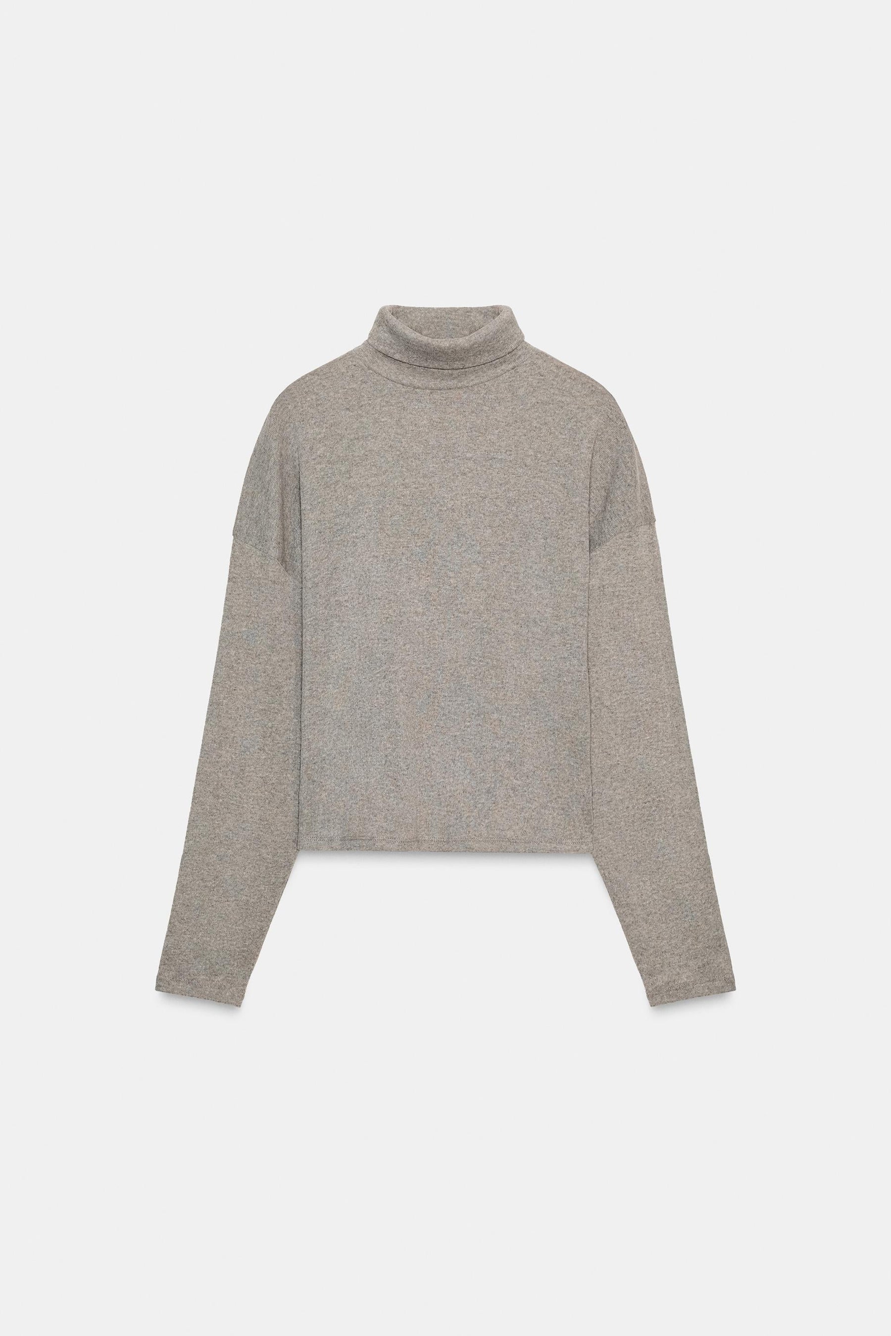 High-neck T-shirt