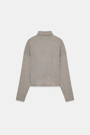 High-neck T-shirt