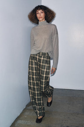 High-neck T-shirt