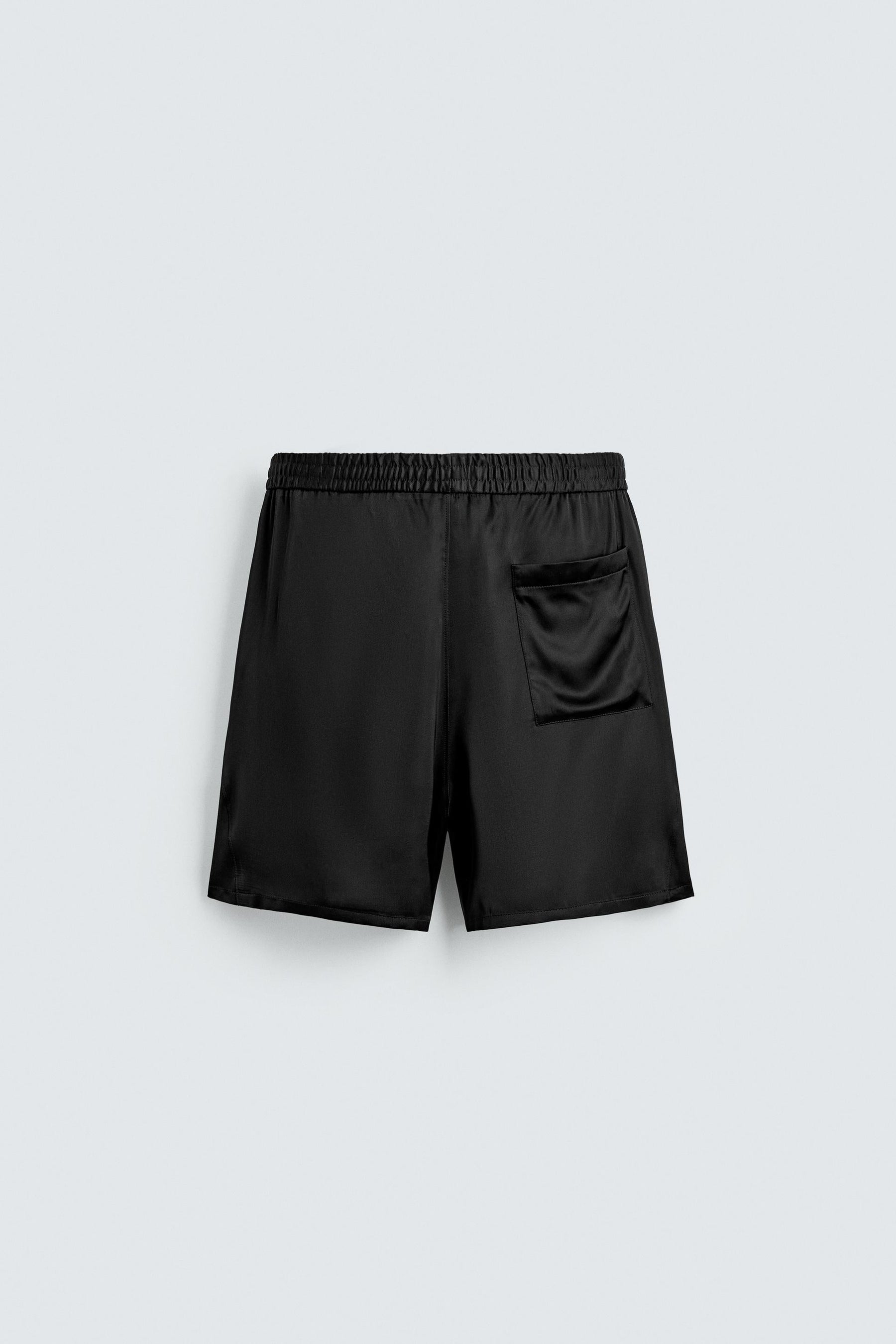 RELAXED FIT SATIN BERMUDA SHORTS - Image 8