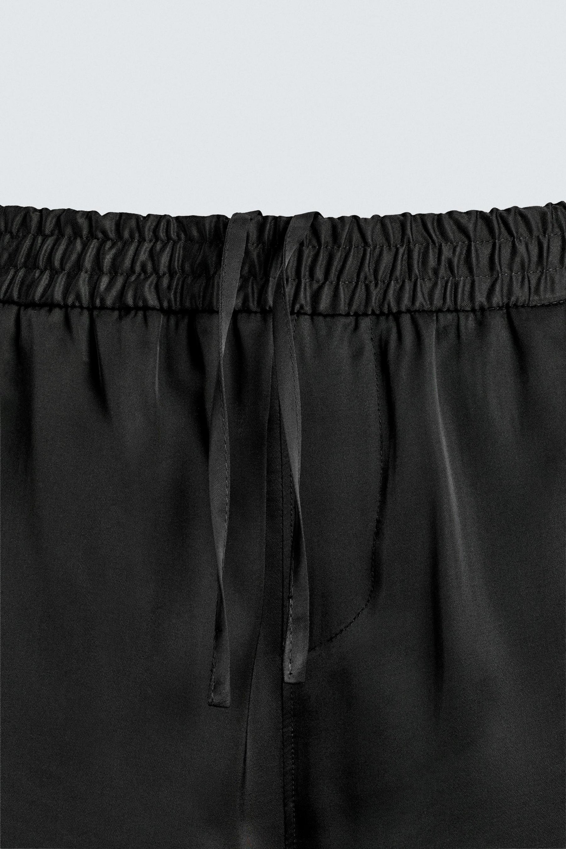 RELAXED FIT SATIN BERMUDA SHORTS - Image 9