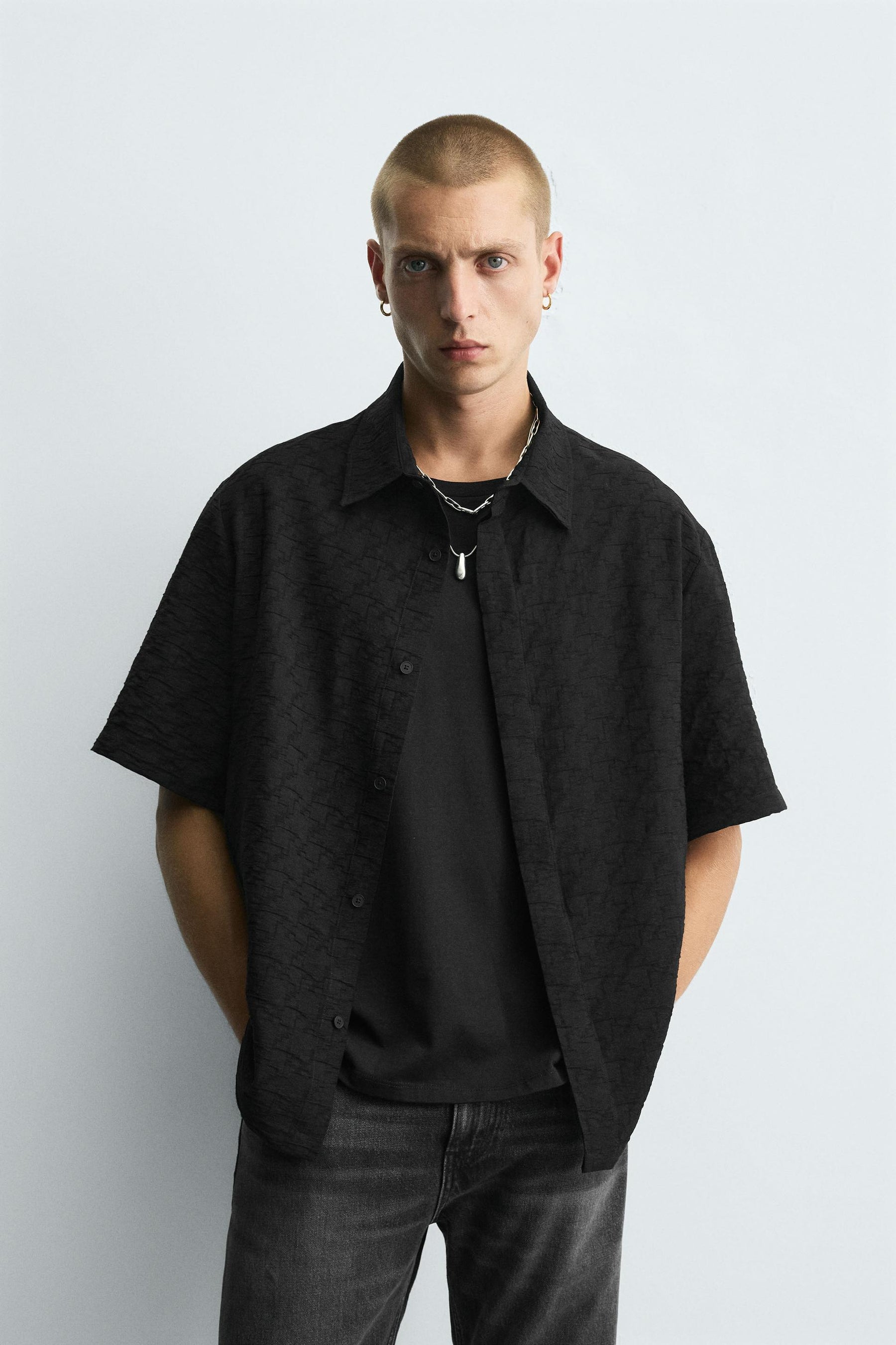 GEOMETRIC JACQUARD SHIRT - Image 2