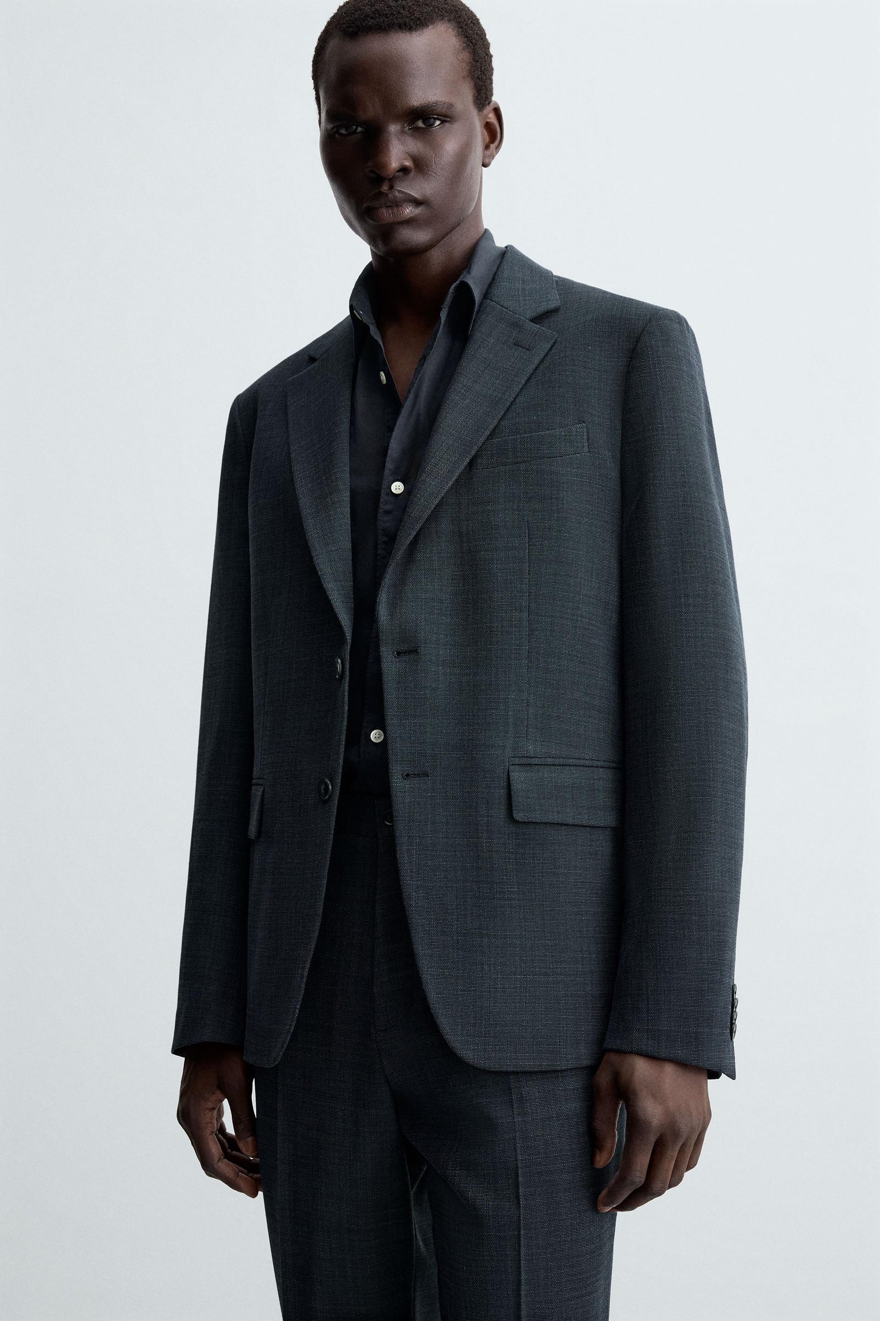 TEXTURED SUIT BLAZER - Image 5