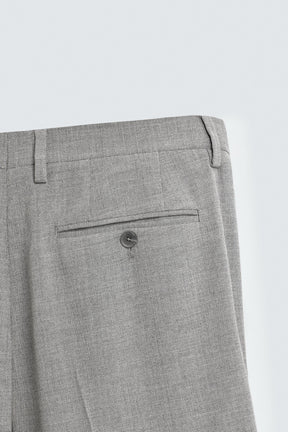 TEXTURED SUIT TROUSERS - Image 9