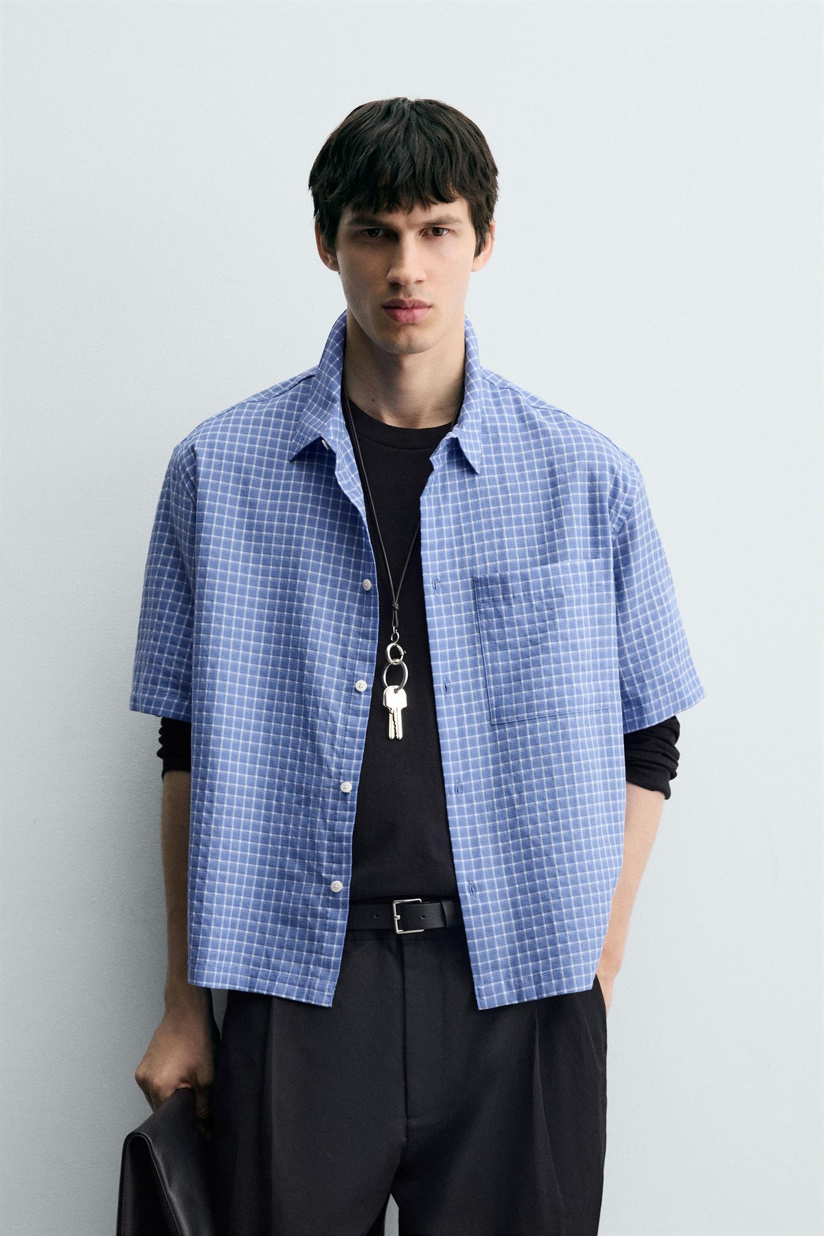 BOXY FIT CHECK SHIRT - Image 2