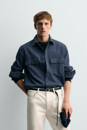 AARON LEVINE X CHECK FLANNEL SHIRT - Image 2