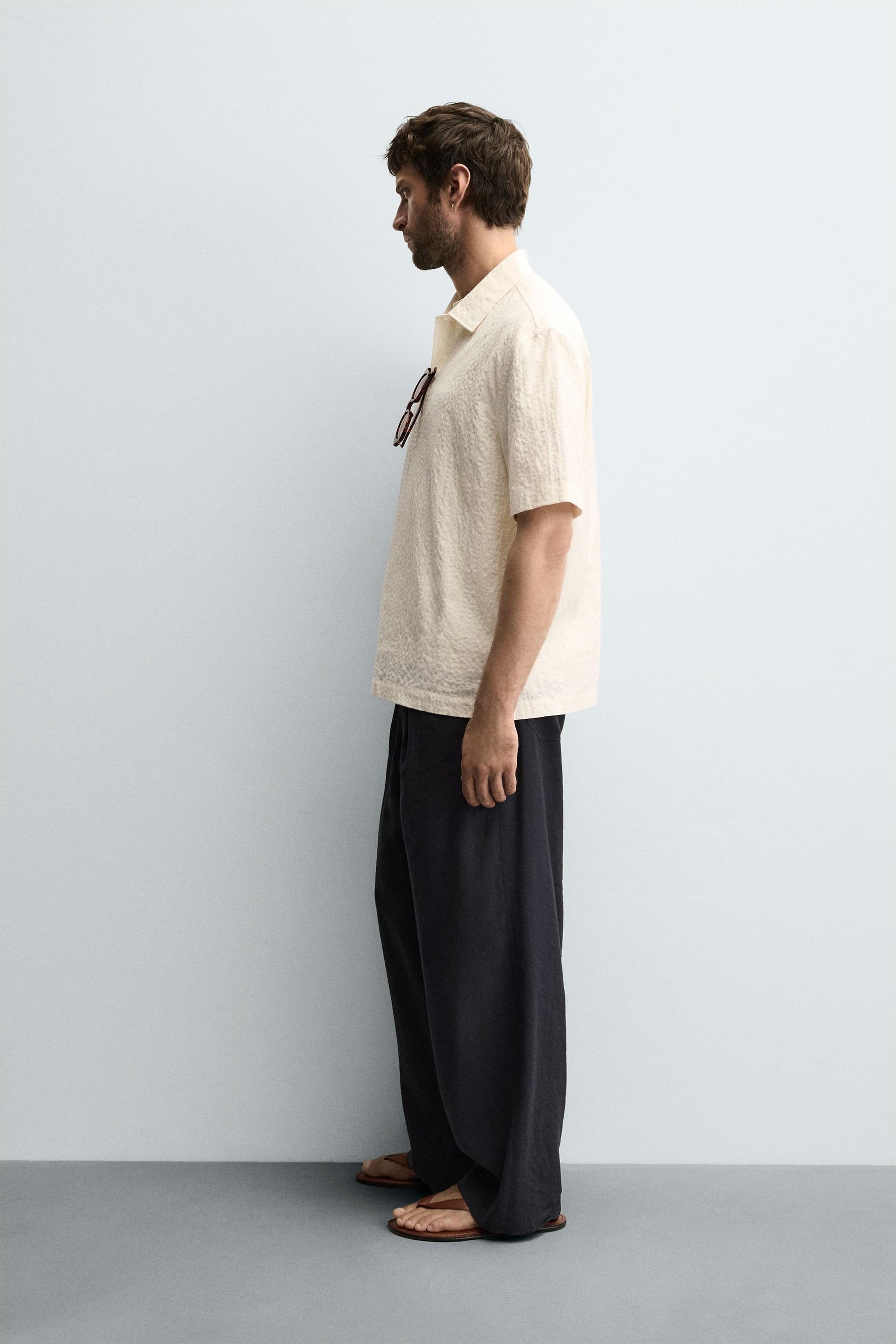 Seersucker Polo Shirt