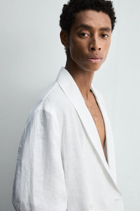 RELAXED FIT LINEN BLAZER - Image 5