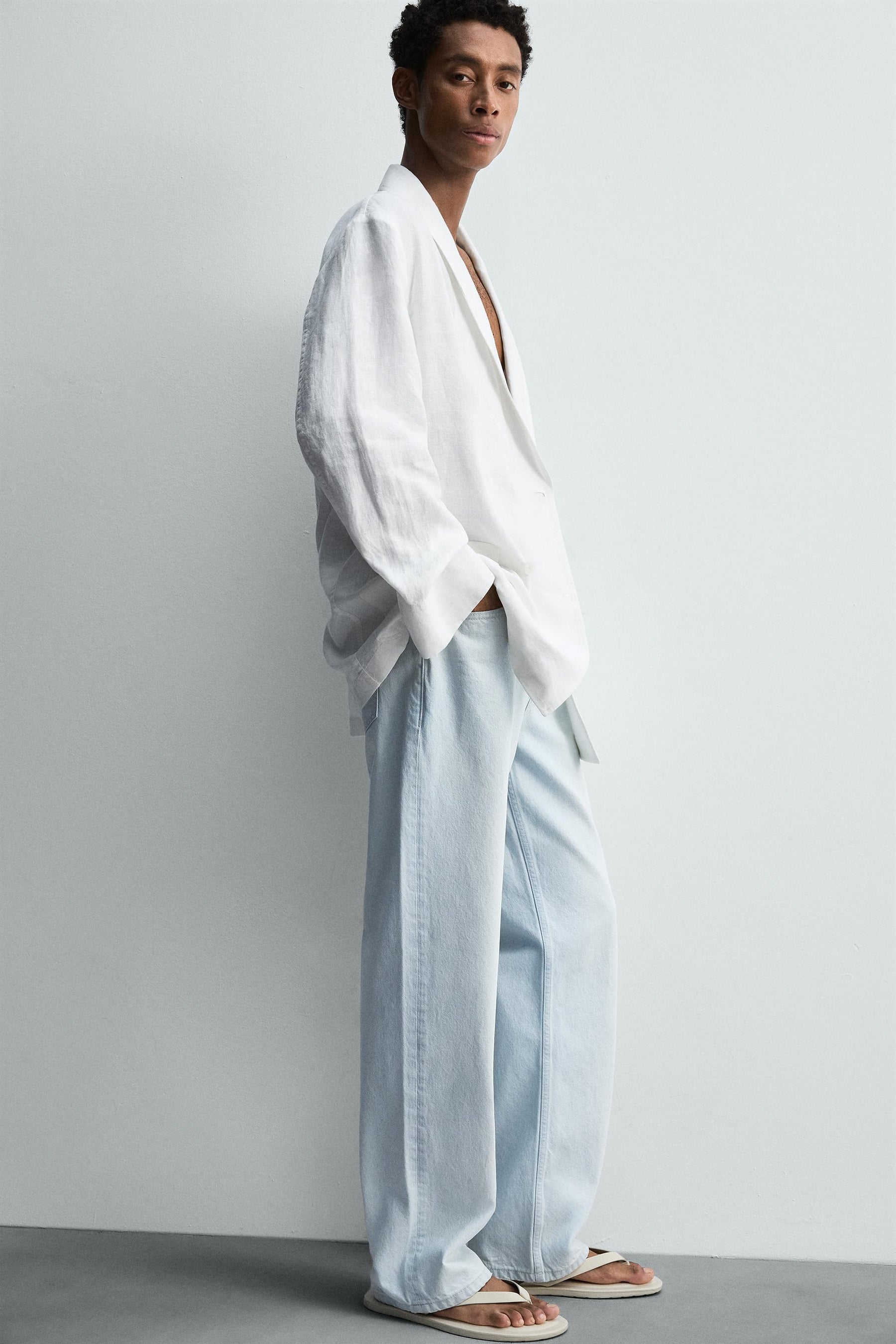 RELAXED FIT LINEN BLAZER - Image 6