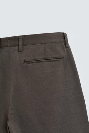COTTON/LINEN PLEATED TROUSERS - Image 10