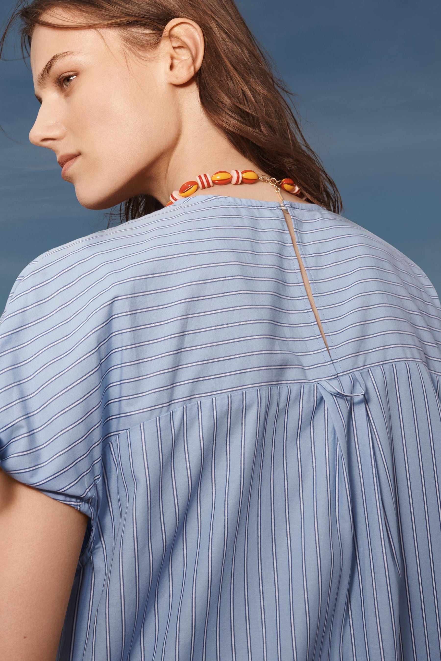 Asymmetric Striped Fashion Dress
