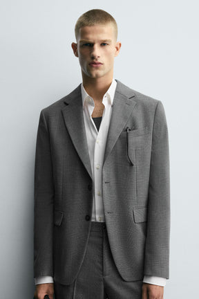 CHECK SUIT BLAZER - Image 5