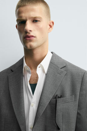 CHECK SUIT BLAZER - Image 6