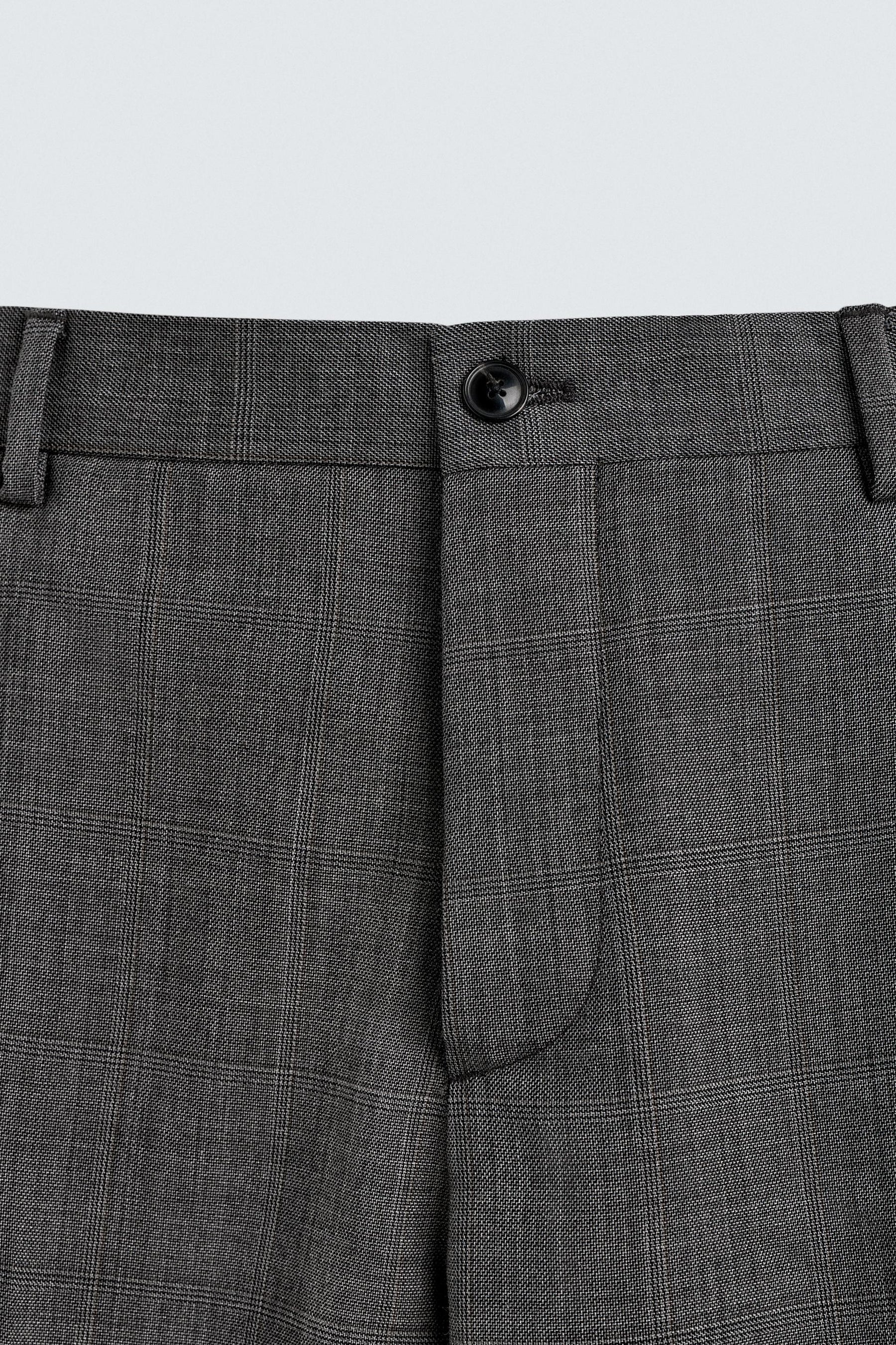CHECK SUIT TROUSERS - Image 9