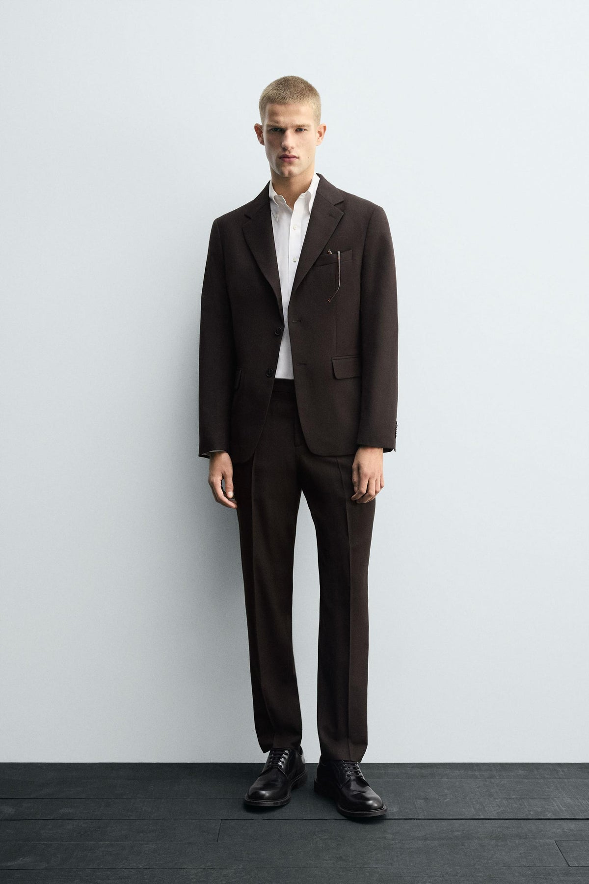 WOOL SUIT TROUSERS - Image 1