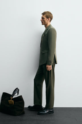 DOUBLE-BREASTED WOOL SUIT BLAZER - Image 4