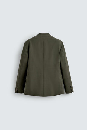 DOUBLE-BREASTED WOOL SUIT BLAZER - Image 7