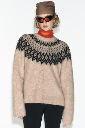 Alpaca Jacquard Ski Jumper