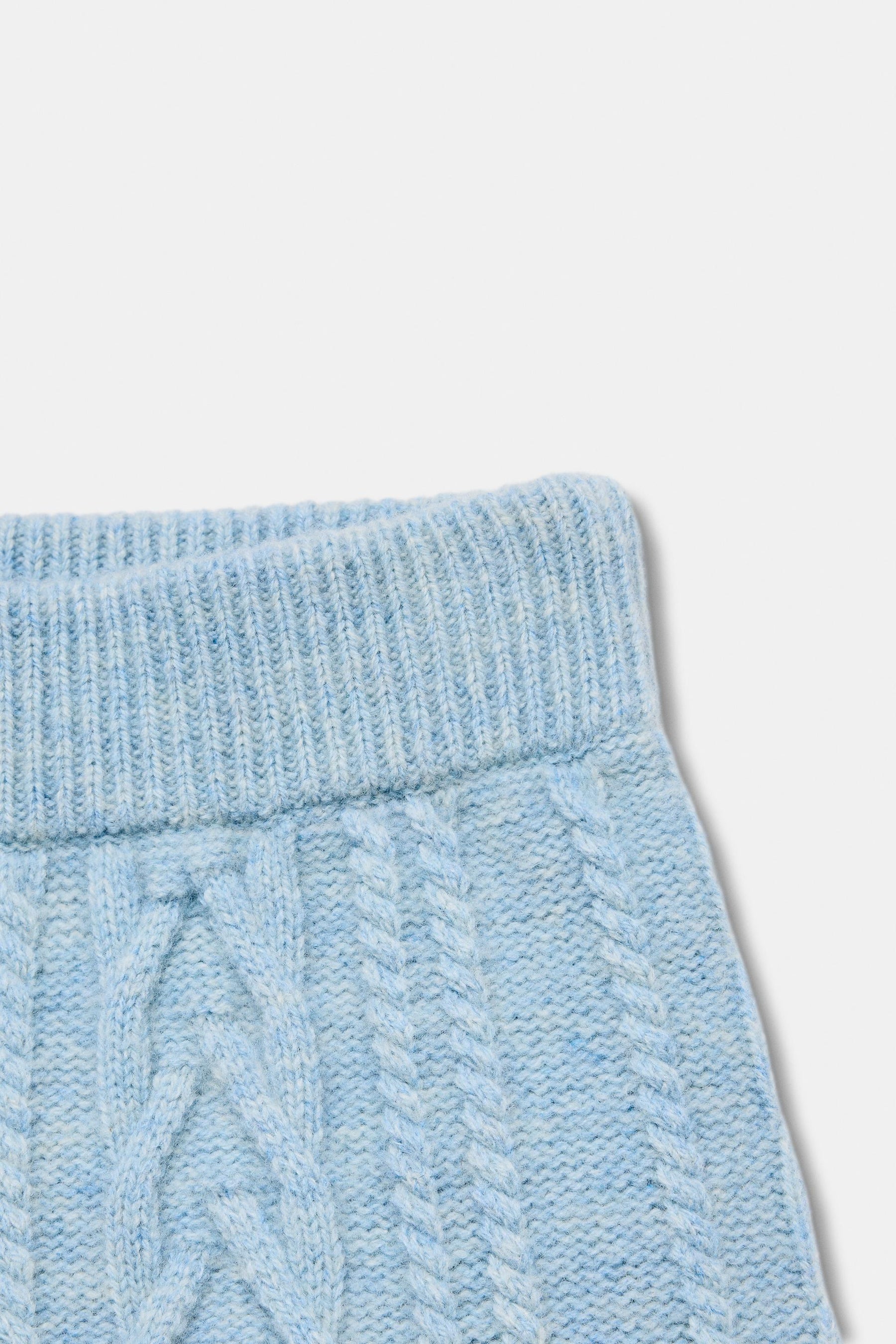 Wool Cable Knit Shorts