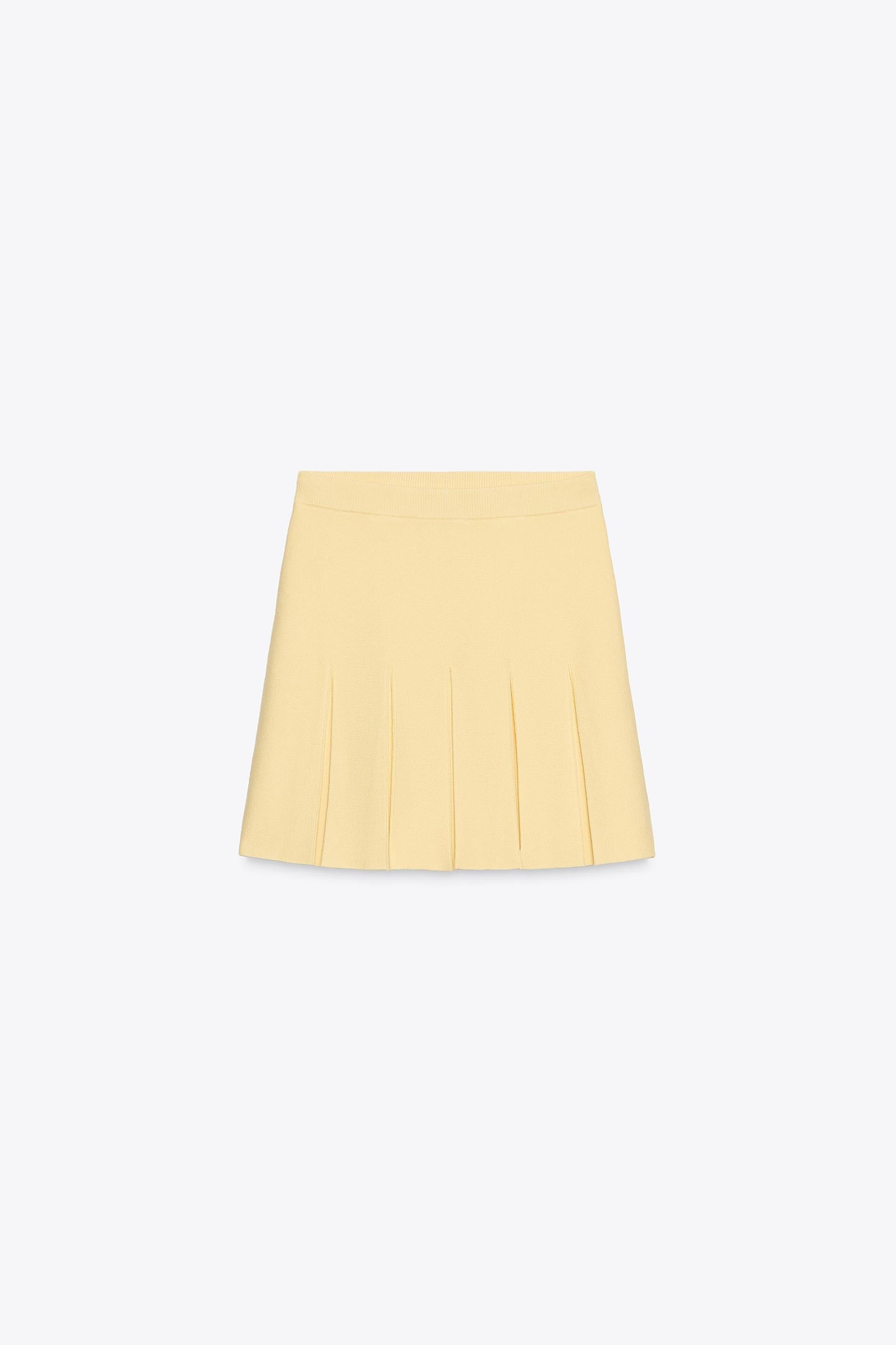 PLEATED KNIT MINI SKIRT - Image 6