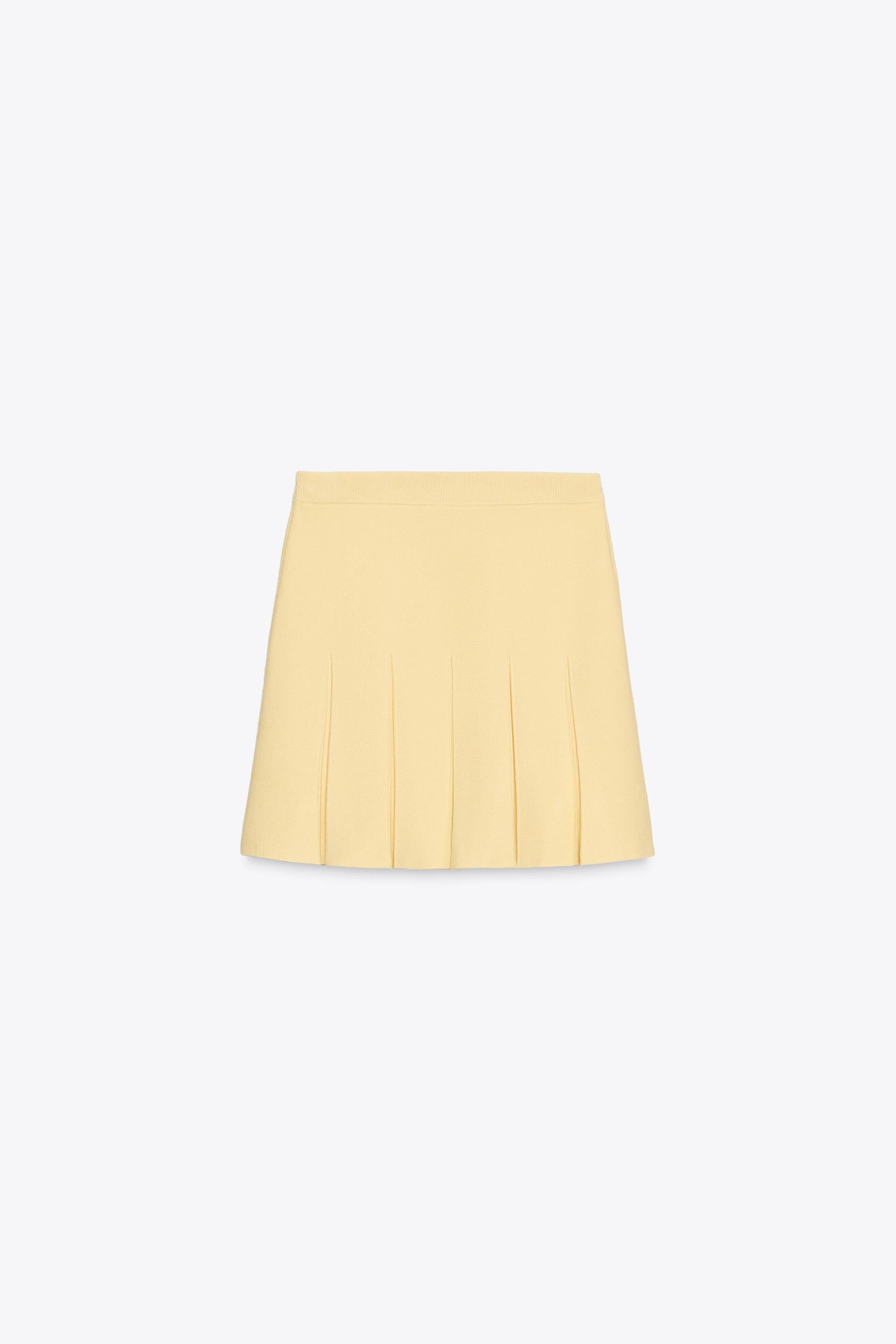 PLEATED KNIT MINI SKIRT - Image 7